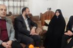 دیدار عیدانه مدیرکل فرهنگ و ارشاد اسلامی گیلان با مادر شهیدان امام پناهی در فومن