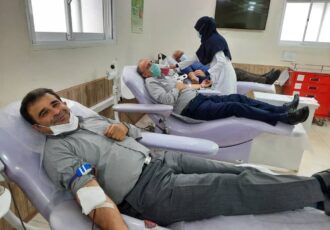 کارکنان اداره کل و شعب تامین اجتماعی گیلان خون اهداء نمودند