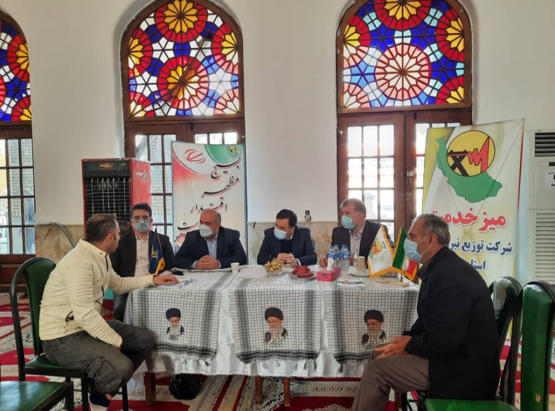 برگزاری میز خدمت در مصلی بزرگ امام خمینی (ره) شهرستان رشت