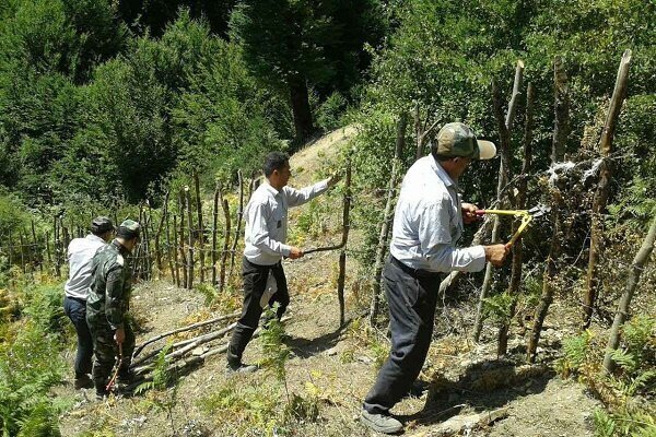 ۱۶۰۰ متر مربع از اراضی ملی روستای فوشه فومن رفع تصرف شد