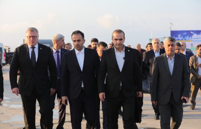 ایگور بابوشکین، استاندار آستراخان روسیه از منطقه آزاد انزلی بازدید کرد