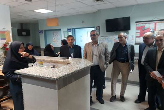بازدید مشترک معاونان بهداشتی و درمان دانشگاه علوم پزشکی گیلان از بیمارستان ولیعصر (عج) شهرستان رودبار