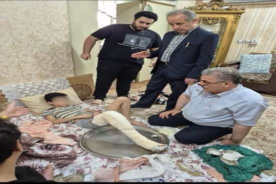 پیگیری وضعیت درمانی مجروحان در فومن
