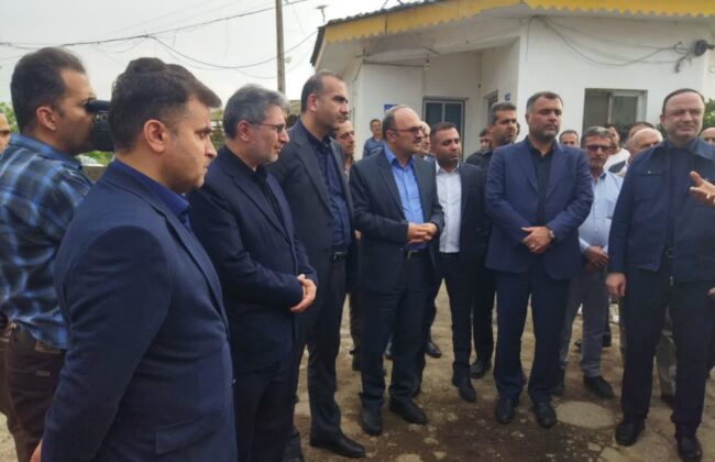 بازدید میدانی فرماندار صومعه سرا، نماینده مجلس و دبیر شورای عالی مناطق آزاد کشور از شهرک صنعتی