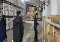 بازدید مدیرکل دامپزشکی استان از یکی از سردخانه‌های نگهداری فرآورده‌های خام دامی گیلان