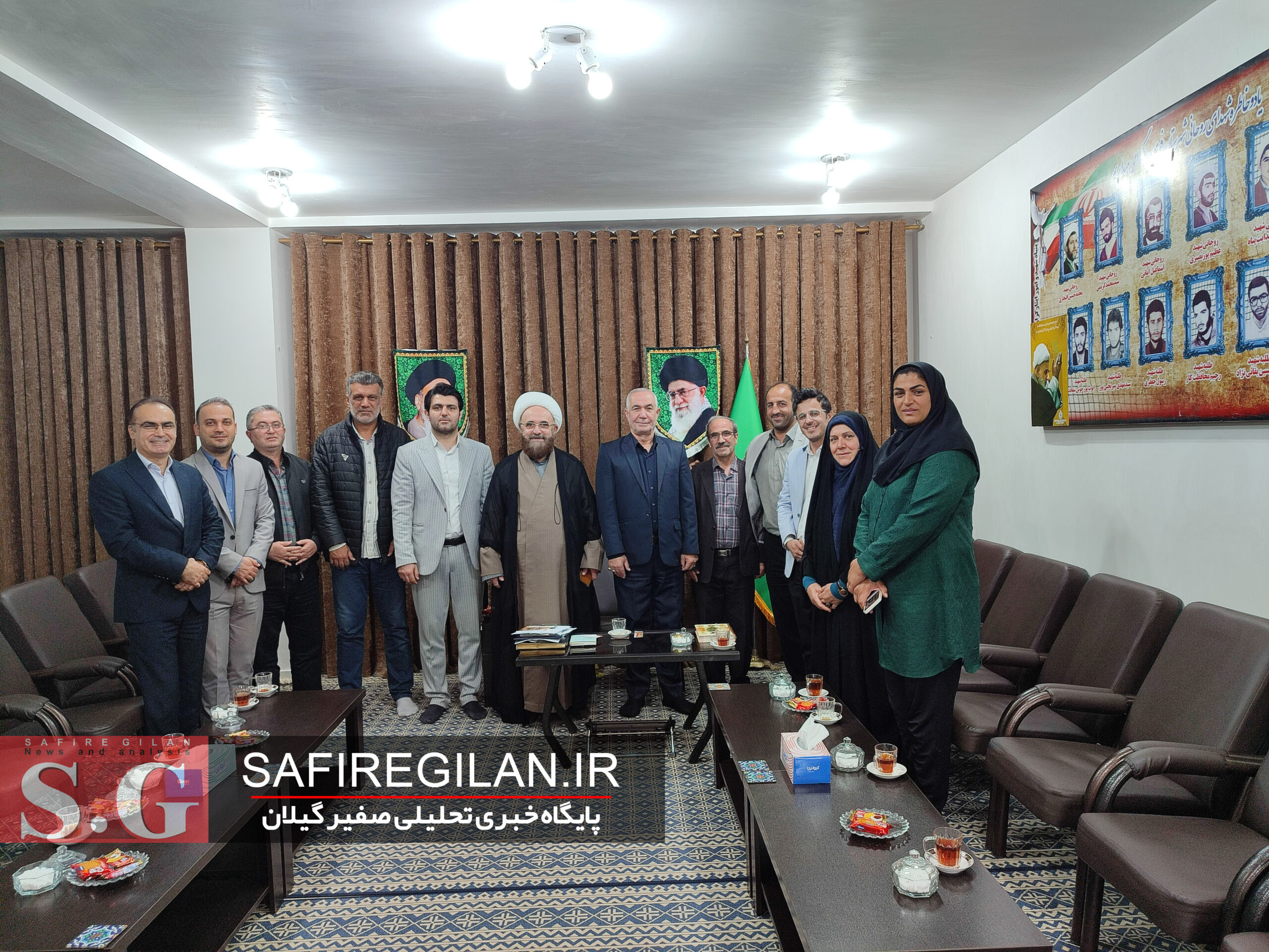 دیدار رئیس اداره ورزش و جوانان شهرستان فومن با امام جمعه در راستای تحقق اهداف ورزش همگانی و قهرمانی+تصاویر