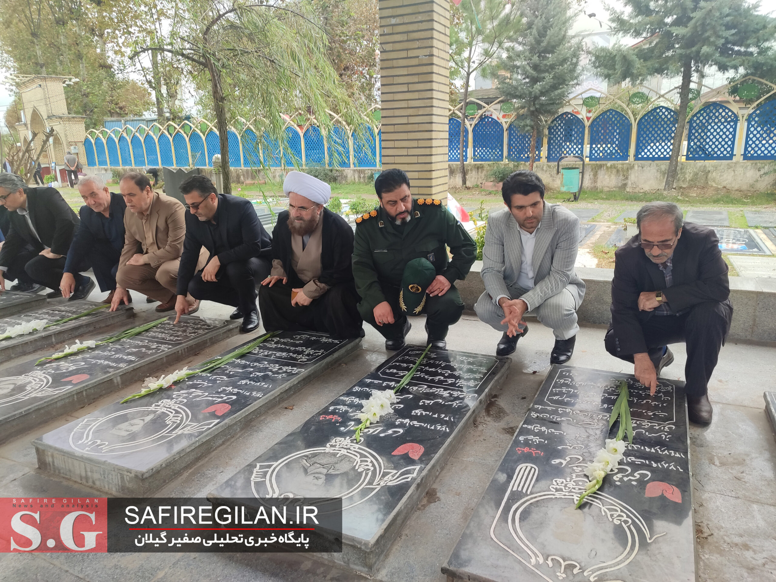 گذری بر زندگی شهید یگان رزمی ارتش «اسماعیل‌ نوروزی‌ کردآبادی‌» با اهدای شاخه گل در گلزار شهدای فومن