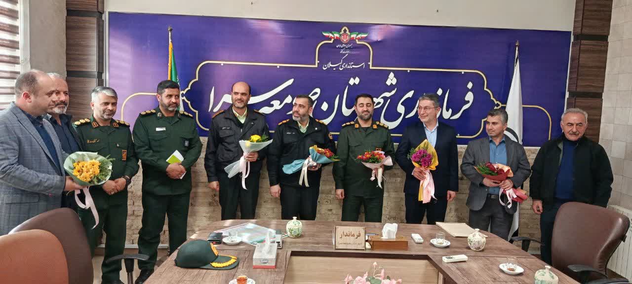 قدردانی اصناف و اتحادیه‌ها از مدیریت بحران در حوادث دی‌ماه شهرستان صومعه‌سرا