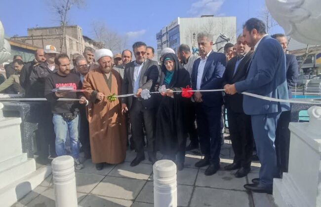 اصلاح هندسی میدان«آناهیتا»برای کاهش گره‌های ترافیکی، تسهیل تردد شهروندان و زیبایی شهر افتتاح شد