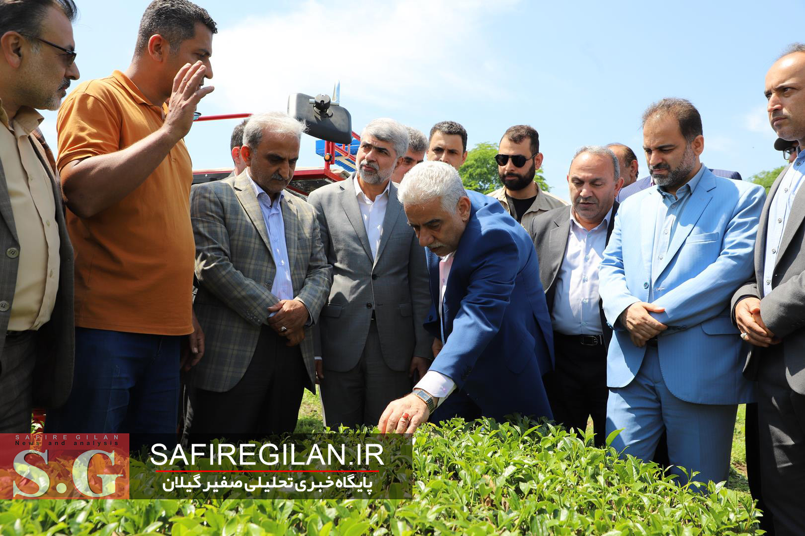 بازدید رئیس سازمان چای کشور از کارخانه و باغات چای یاسینی در فومن