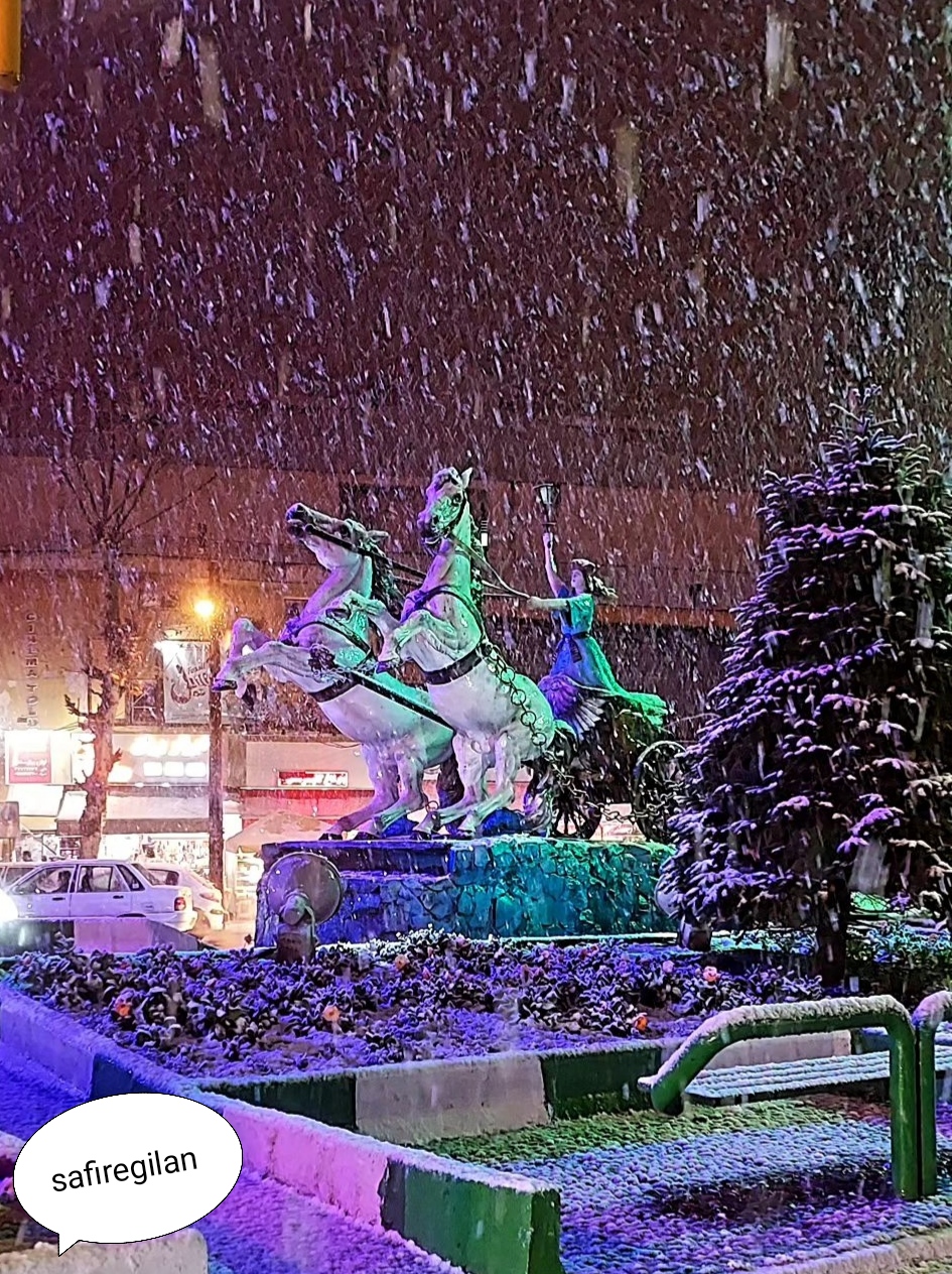 آناهیتا ،مجسمه برفی بسیار زیبا که باعث می شود عاشق زمستان شوید