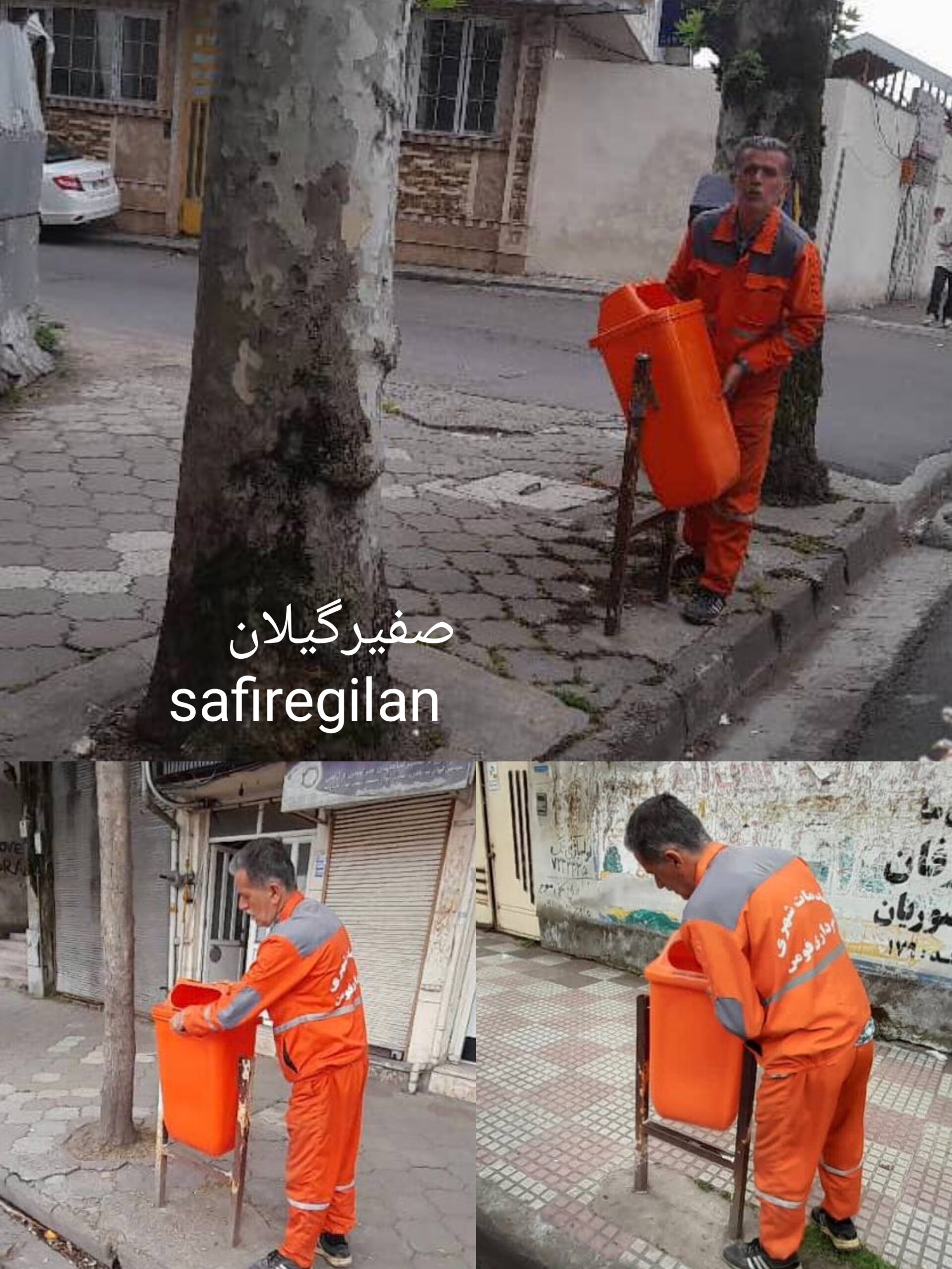 نصب مخازن زباله در سطح شهرفومن