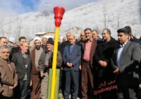 روشن شدن شعله گرمایشی در دل کوهستان برفی کاکرود رودسر با هنرمندی شرکت گاز گیلان