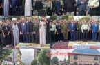 «وداع پرشور با مدافع امنیت در زادگاه؛ پیکر شهید سینا سیاه‌نژاد در آغوش صومعه‌سرا آرام گرفت»