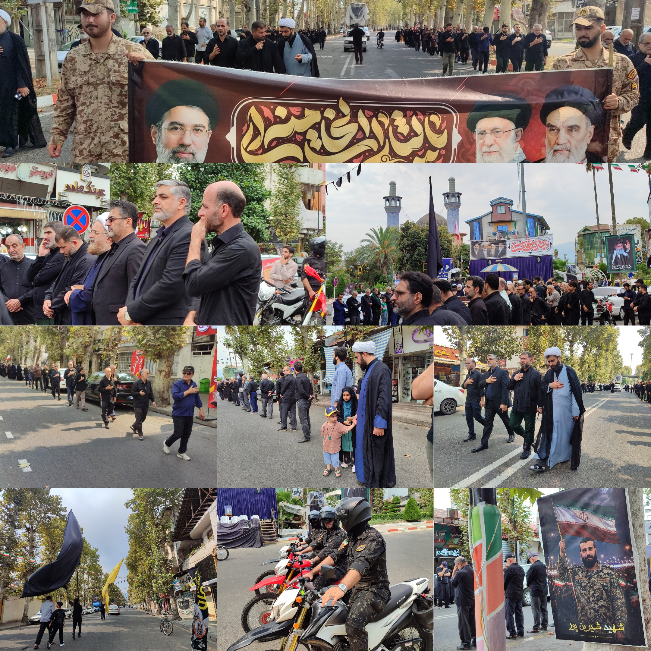 «یا ضامن آهو»؛ مردم فومن در سوگ مهربانِ هشتمین خورشید، سیلآسا به خیابانها ریختند