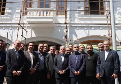 بازدید وزیر میراث فرهنگی از هتل ایران و ساختمان شهرداری رشت