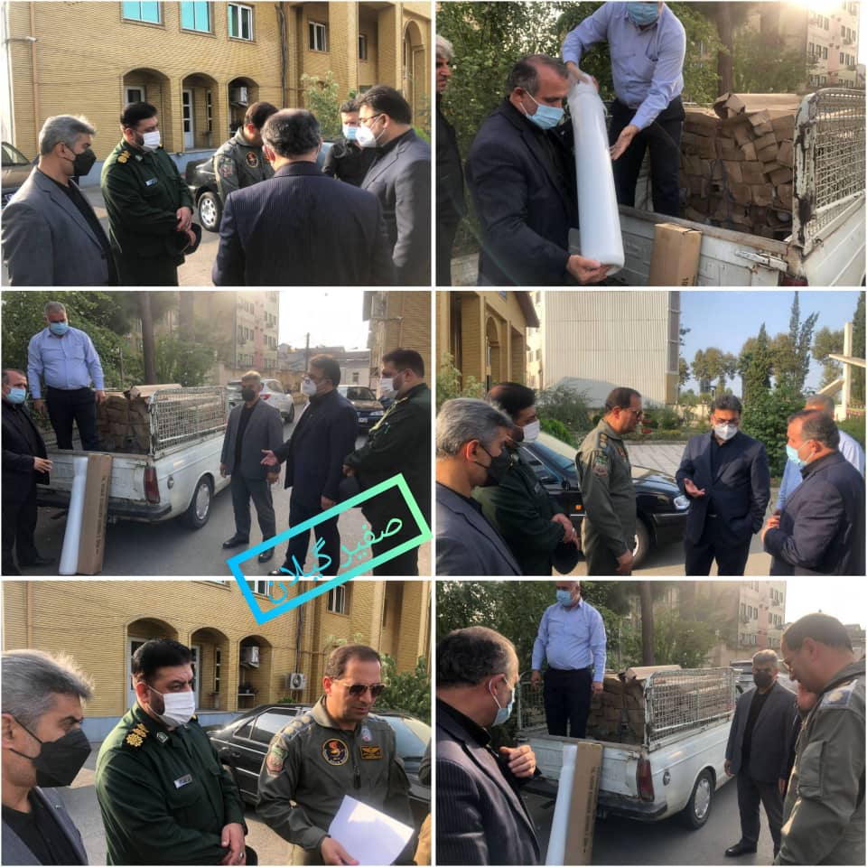 تحویل ۵۰ کپسول اکسیژن از سوی هوانیروز ارتش به شبکه بهداشت و درمان فومن