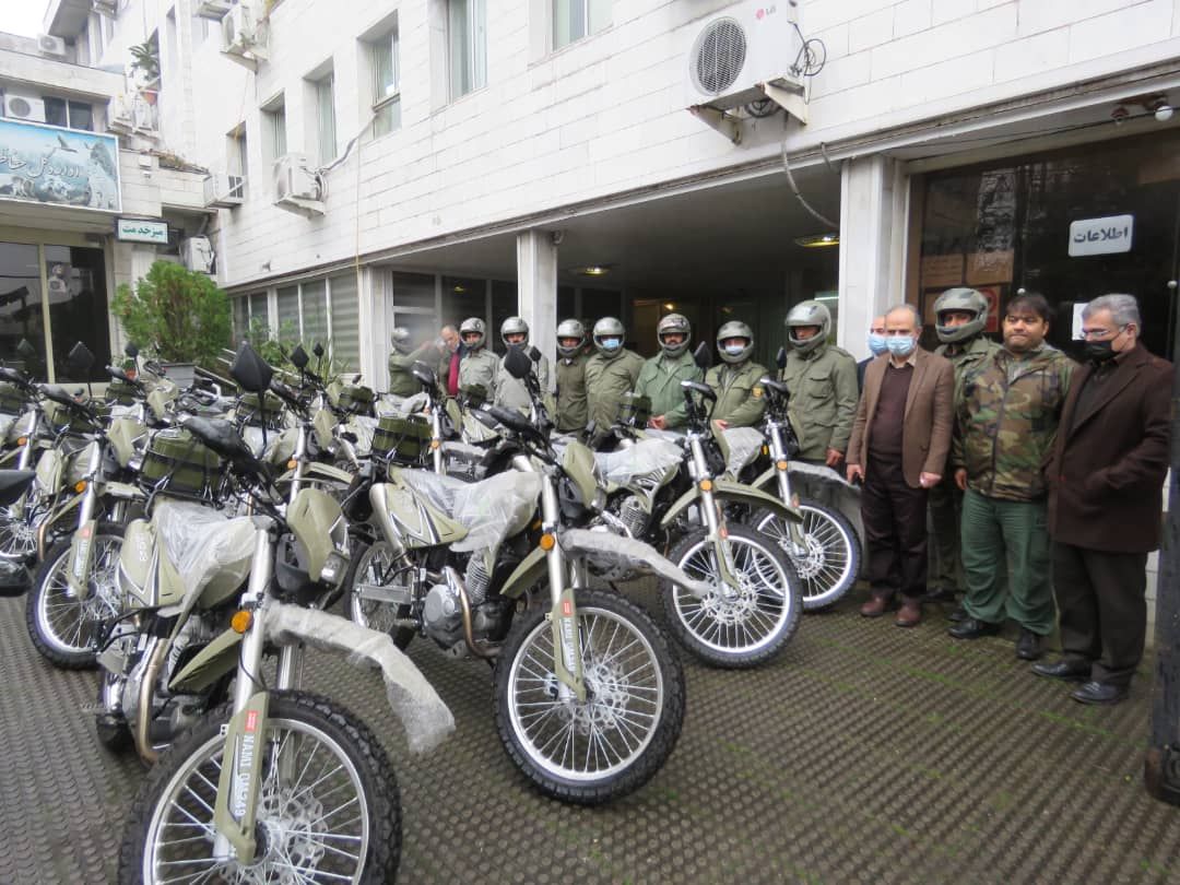 پاسگاه‌های محیط‌بانی گیلان به۴۰دستگاه موتورسیکلت مجهز شد