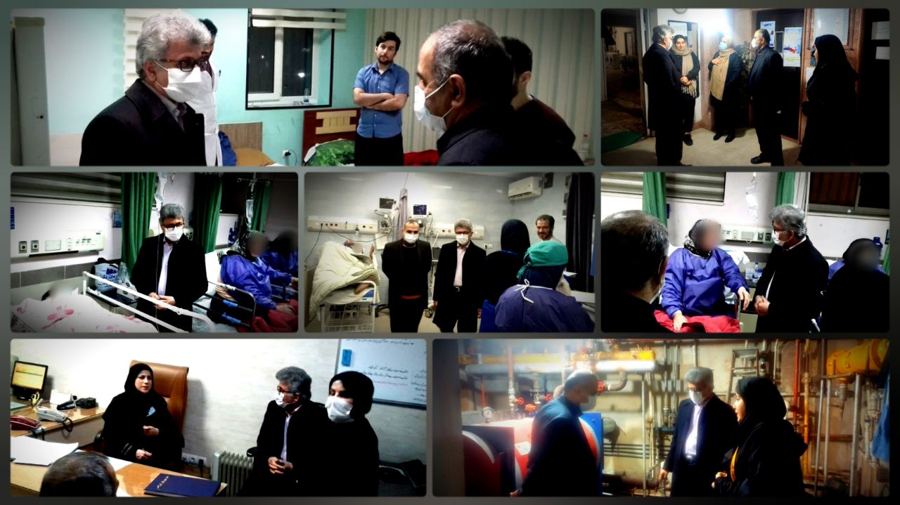 بازدید دکتر آشوبی از خوابگاه‌های دانشجویی تا حضور در پاویون رزیدنت‌ها و عیادت از بیماران
