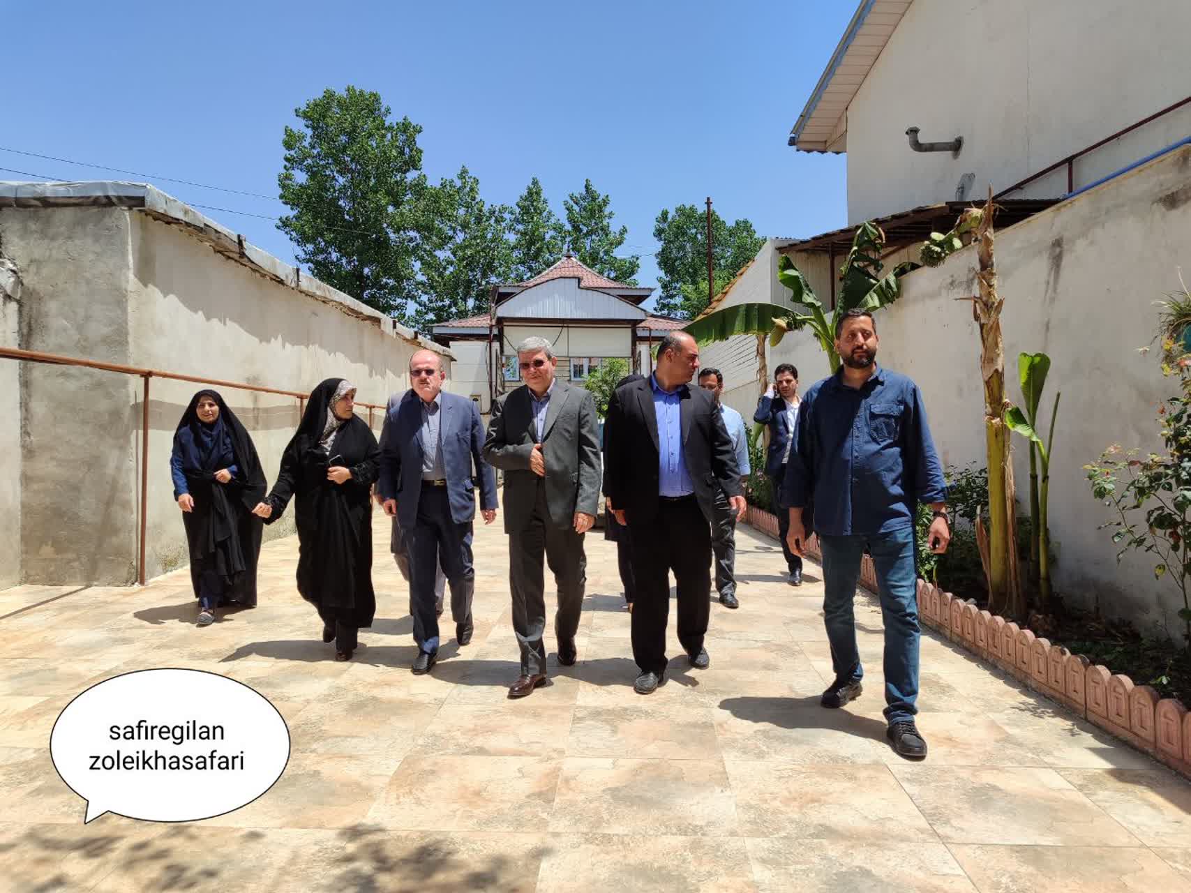 بازدید معاون وزیر و رئیس سازمان بهزیستی کشور از مرکز حرفه آموزی معلولین در شهرستان لنگرود