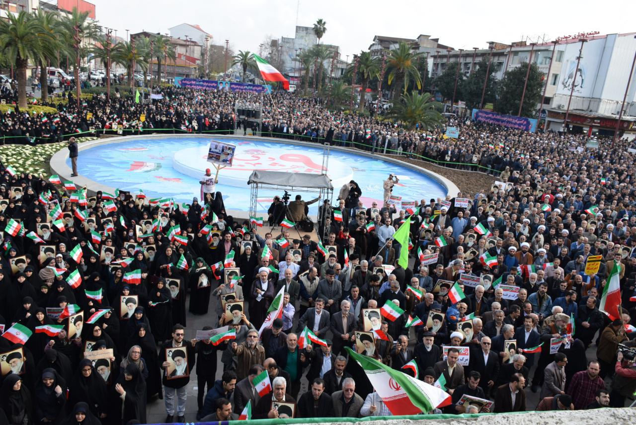 تجمع عظیم مردم رشت در پاسداشت حماسه یوم‌الله ۹ دی +تصاویر